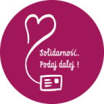 Logo programu Solidarność. Podaj dalej!