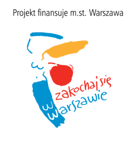 Logotyp Biura Edukacji m.st Warszawy z informacją o finansowaniu projektu